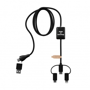 Logo trade advertising products picture of: SCX.design C48 CarPlay 5-in-1 charging cable 