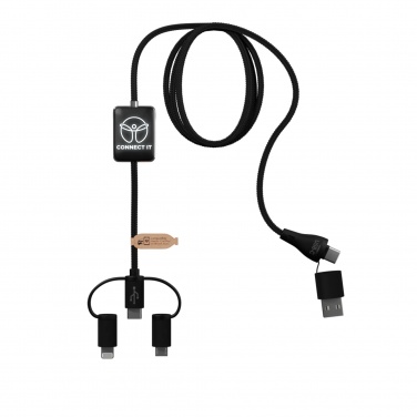 Logo trade promotional gifts image of: SCX.design C48 CarPlay 5-in-1 charging cable 