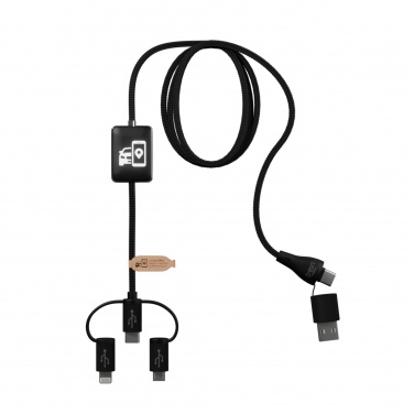 Logotrade promotional merchandise photo of: SCX.design C48 CarPlay 5-in-1 charging cable 