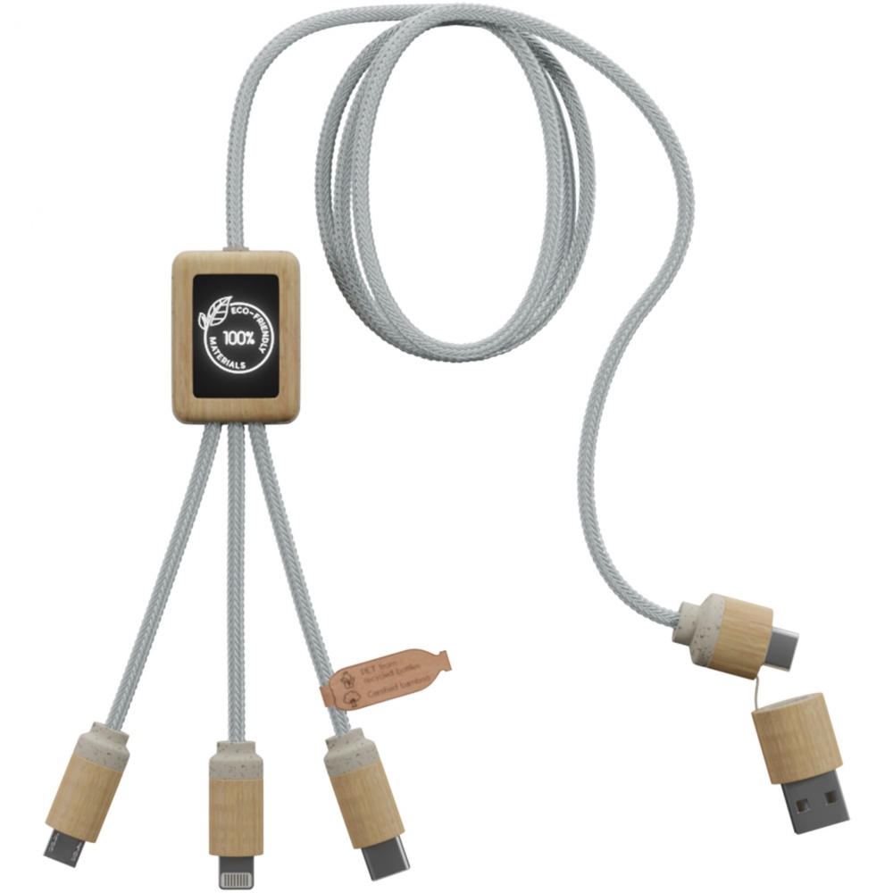 Logotrade promotional merchandise image of: SCX.design C49 5-in-1 charging cable