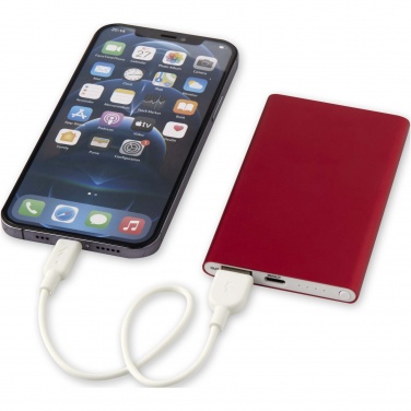 Logo trade promotional items image of: Pep 4000 mAh Type-C recycled aluminium power bank 