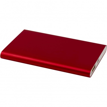 Logo trade promotional giveaways image of: Pep 4000 mAh Type-C recycled aluminium power bank 