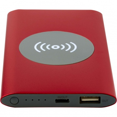 Logotrade corporate gifts photo of: Juice 4000 mAh Type-C recycled aluminium wireless power bank 