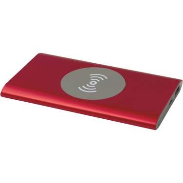 Logotrade promotional gift image of: Juice 4000 mAh Type-C recycled aluminium wireless power bank 