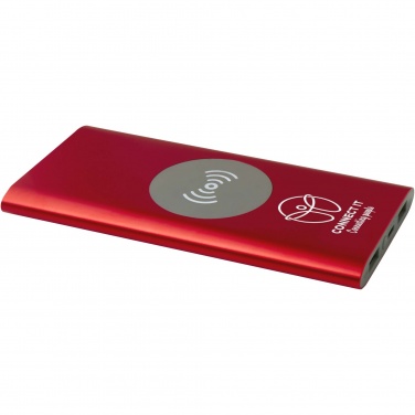 Logotrade promotional products photo of: Juice 8000 mAh Type-C recycled aluminium wireless power bank