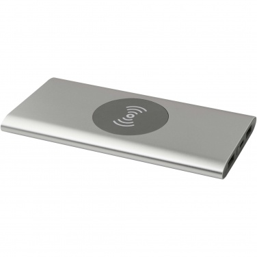 Logotrade business gifts photo of: Juice 8000 mAh Type-C recycled aluminium wireless power bank