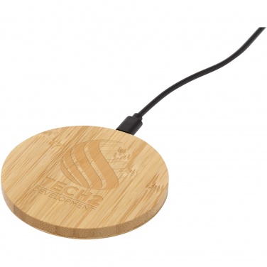 Logotrade advertising products photo of: Essence 15W bamboo wireless charging pad