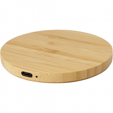 Logotrade corporate gift picture of: Essence 15W bamboo wireless charging pad