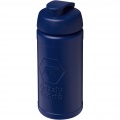 Baseline Rise 500 ml sport bottle with flip lid, Blue / Blue