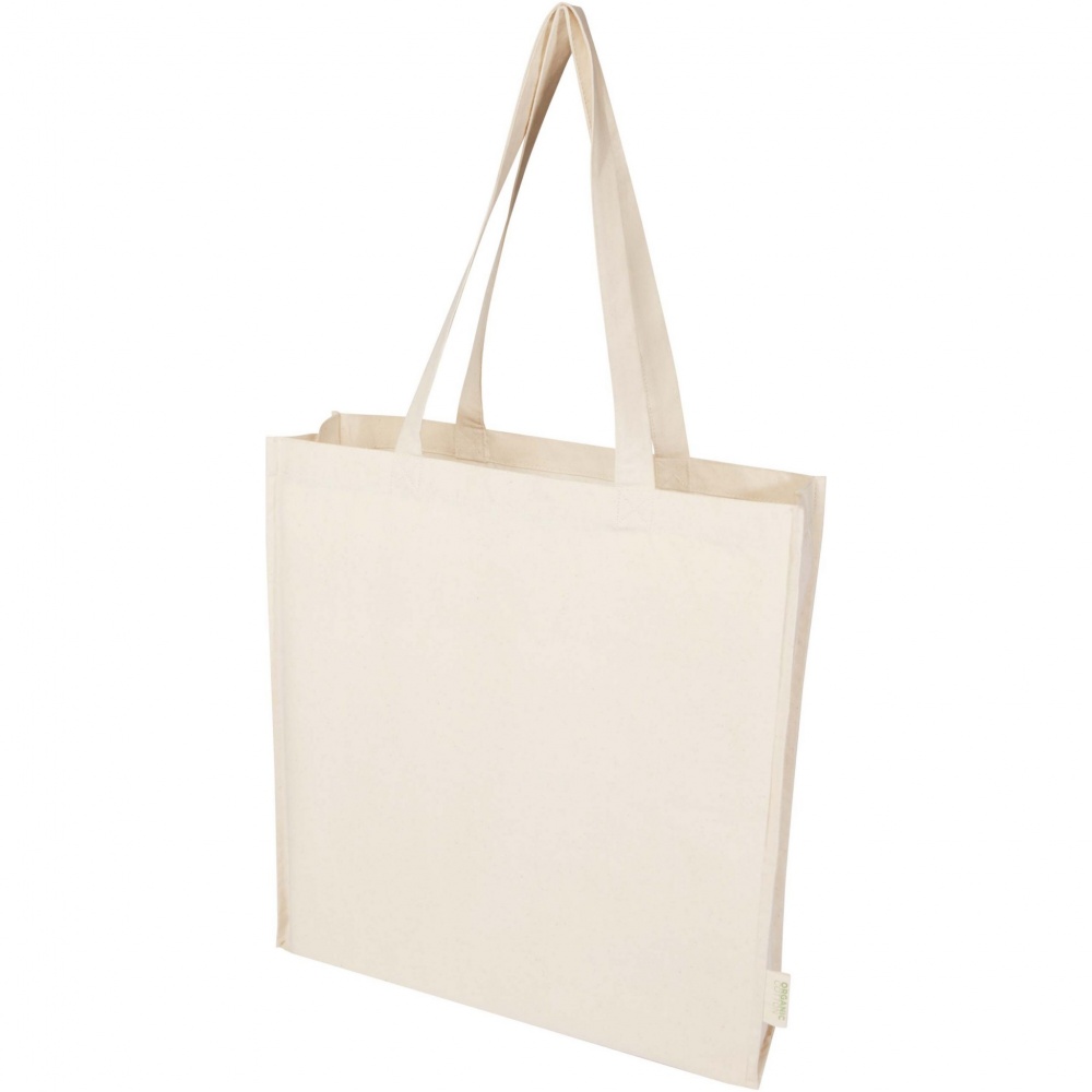 Logo trade promotional gifts picture of: Orissa 180 g/m² organic full gusset tote bag 14L