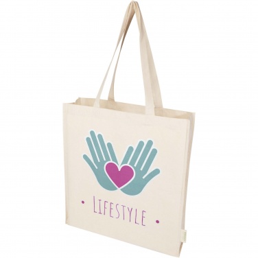 Logo trade advertising products image of: Orissa 180 g/m² organic full gusset tote bag 14L