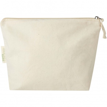 Logo trade corporate gift photo of: Orissa 180 g/m² organic toiletry bag 1L