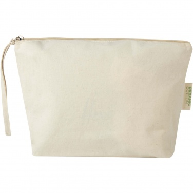 Logotrade promotional giveaway image of: Orissa 180 g/m² organic large accessory pouch 3L