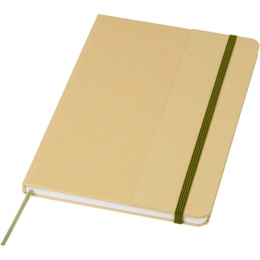 Logotrade promotional giveaway image of: Nelida A5 recycled cardboard hard cover notebook