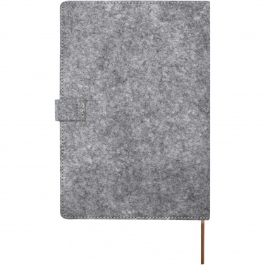 Logotrade promotional giveaway picture of: Viviana A5 recycled felt and cork notebook