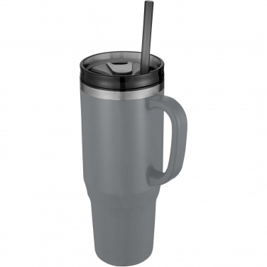 Logo trade promotional merchandise picture of: Melbourne 1200 ml RCS certified insulated tumbler with straw