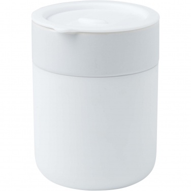 Logotrade promotional item picture of: Java 330 ml ceramic tumbler with silicone wrap and plastic lid