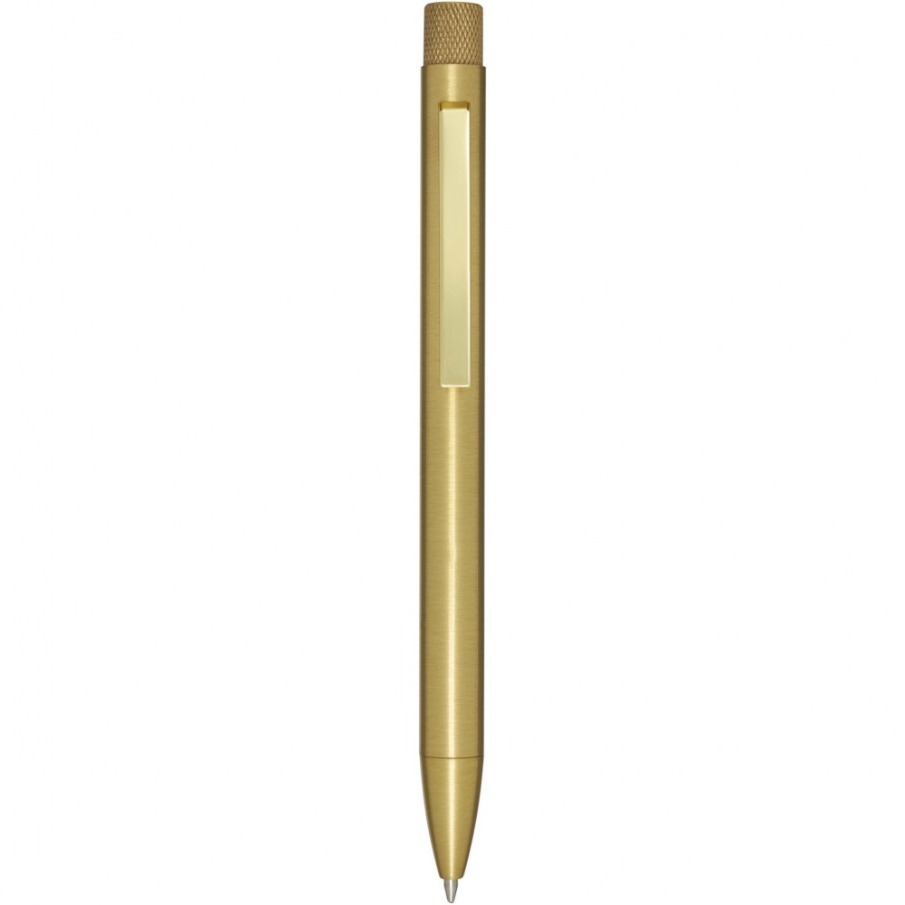 Logo trade promotional products image of: Beatriz recycled brass ballpoint pen