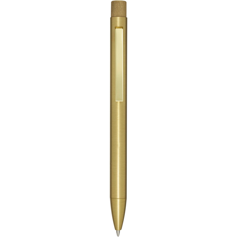 Logotrade corporate gift picture of: Beatriz recycled brass ballpoint pen