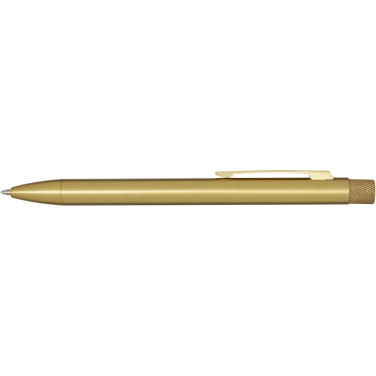 Logo trade promotional gift photo of: Beatriz recycled brass ballpoint pen