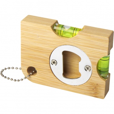 Logotrade advertising products photo of: Levo bamboo bottle opener with level 