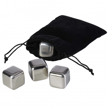 Logo trade corporate gifts image of: Froz stainless steel ice cubes set