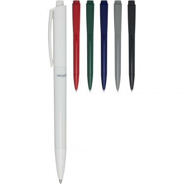 Logo trade promotional gift photo of: Martha recycled plastic ballpoint pen