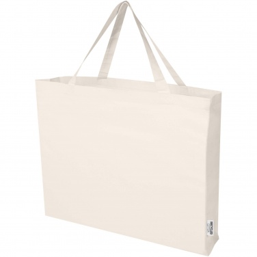 Logo trade promotional giveaways picture of: Odessa 220 g/m² GRS recycled cotton large tote bag