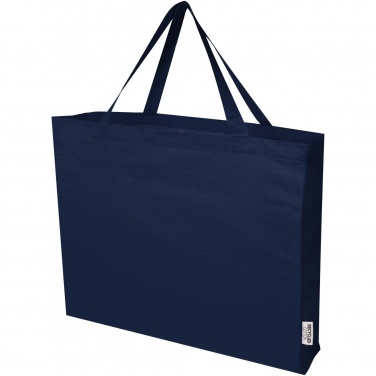 Logo trade advertising products image of: Odessa 220 g/m² GRS recycled cotton large tote bag