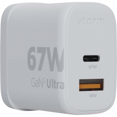 Logo trade promotional items picture of: Xtorm XEC067G GaN² Ultra 67W wall charger - UK plug