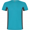 Shanghai short sleeve men's sports t-shirt, Turquois / Dark Lead