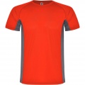 Shanghai short sleeve men's sports t-shirt, Red / Dark Lead