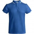 Tamil short sleeve men's sports polo, Royal blue / White