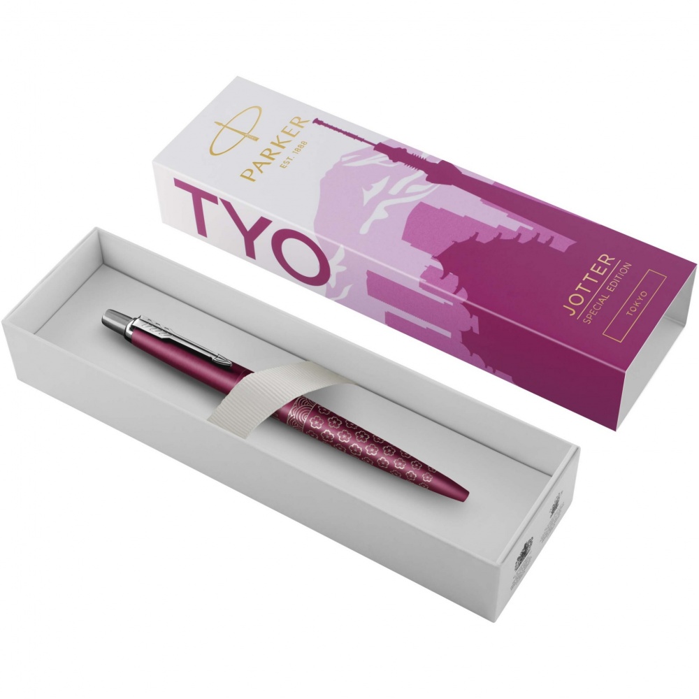 Logo trade corporate gifts image of: Parker Jotter SE Global Icons colour trim ballpoint pen