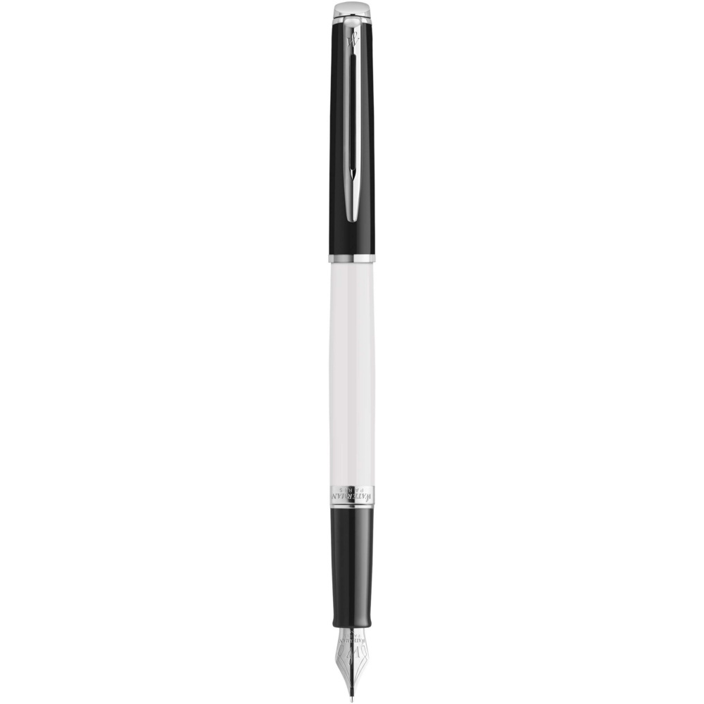 Logo trade promotional giveaways picture of: Hemisphere colour blocking fountain pen with palladium trim