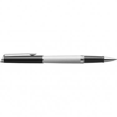 Logo trade advertising products picture of: Hemisphere colour blocking rollerball pen with palladium trim