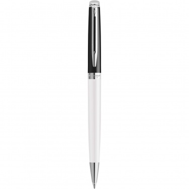 Logo trade promotional gifts image of: Hemisphere colour blocking ballpoint pen with palladium trim