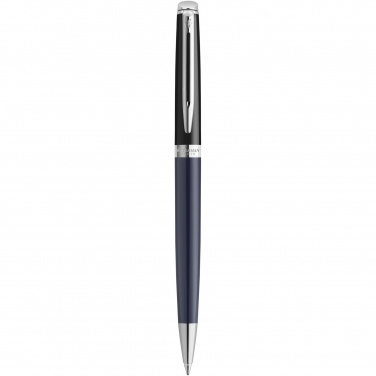 Logotrade promotional item picture of: Hemisphere colour blocking ballpoint pen with palladium trim