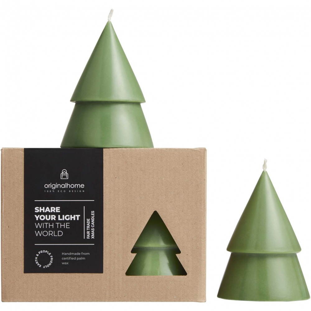 Logo trade promotional products image of: Originalhome Xmas tree candle set of 2 - M