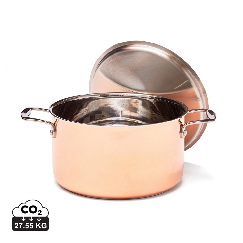 Logo trade promotional items image of: VINGA Baron copper saucepan