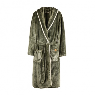 Logo trade promotional merchandise picture of: VINGA Louis luxury plush GRS RPET robe size S-M