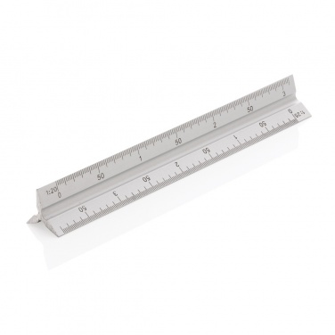 Logo trade promotional gifts picture of: 15cm. Aluminum triangular ruler