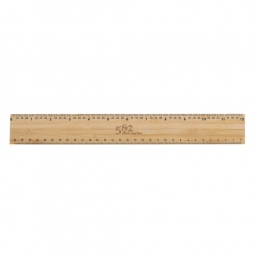 Logo trade promotional gifts image of: Timberson extra thick 30cm double sided bamboo ruler