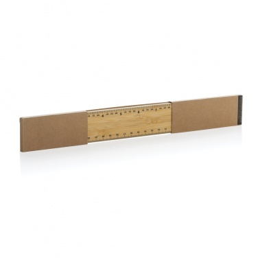 Logotrade promotional products photo of: Timberson extra thick 30cm double sided bamboo ruler