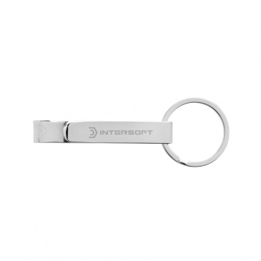 Logo trade promotional giveaways image of: RCS recycled zinc alloy bottle opener keychain