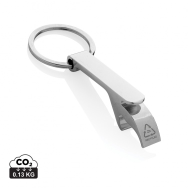 Logo trade promotional products picture of: RCS recycled zinc alloy bottle opener keychain