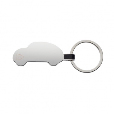 Logo trade advertising products picture of: RCS recycled zinc alloy car keyring