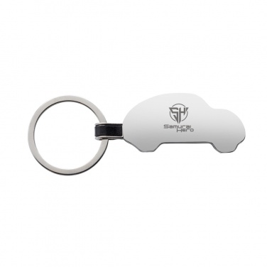 Logo trade promotional products image of: RCS recycled zinc alloy car keyring