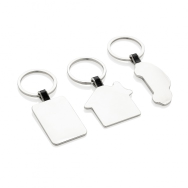 Logo trade promotional gift photo of: RCS recycled zinc alloy car keyring