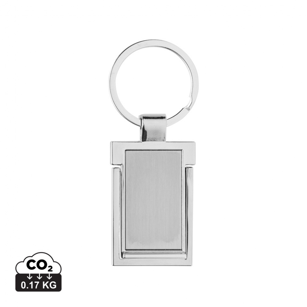 Logo trade business gift photo of: RSC recycled zinc alloy phone stand keychain